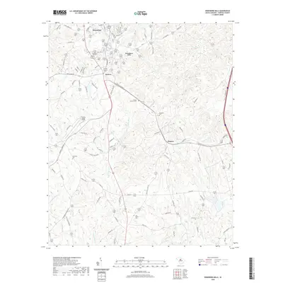 2020 Map of Winnsboro Mills, 2020 Print