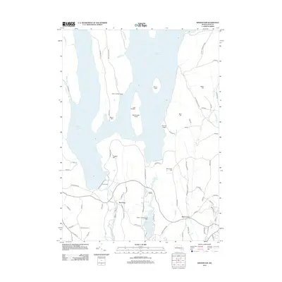 2012 Map of Winsor Dam, 2012 Print