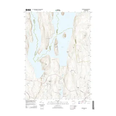 2015 Map of Winsor Dam, 2015 Print