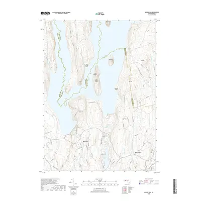 2018 Map of Winsor Dam, 2018 Print