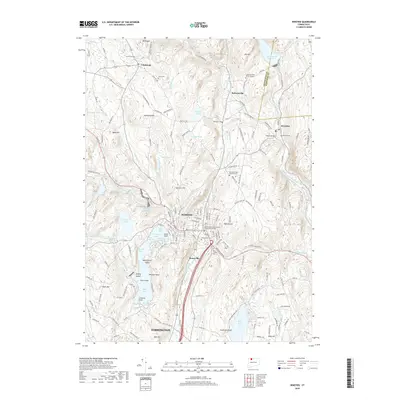 2018 Map of Winsted, 2018 Print