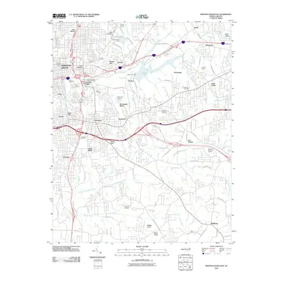 2010 Map of Winston-Salem East, 2010 Print