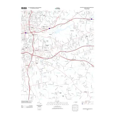 2013 Map of Winston-Salem East, 2013 Print