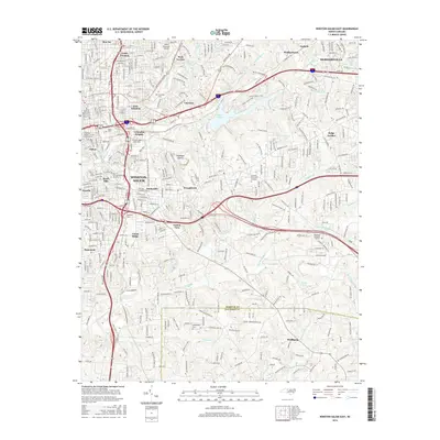 2016 Map of Winston-Salem East, 2016 Print