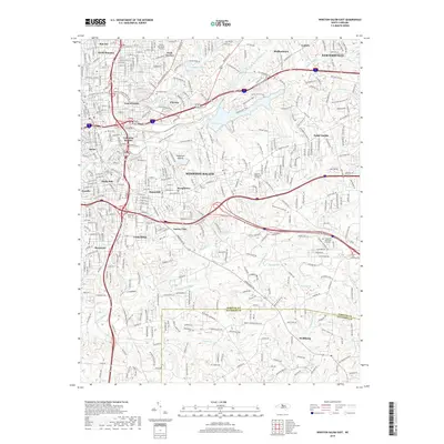 2019 Map of Winston-Salem East, 2019 Print