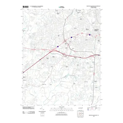 2010 Map of Winston-Salem West, 2010 Print