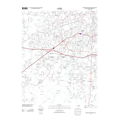 2013 Map of Winston-Salem West, 2013 Print