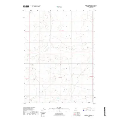 2017 Map of Winter Fat Reservoir, 2017 Print
