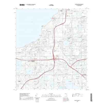 2018 Map of Winter Garden, 2018 Print