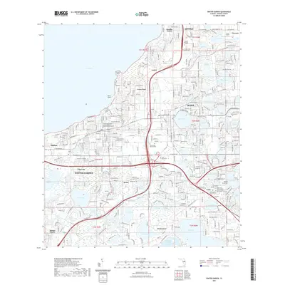 2021 Map of Winter Garden, 2021 Print