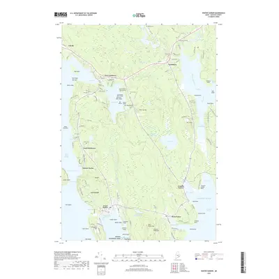 2018 Map of Winter Harbor, 2018 Print
