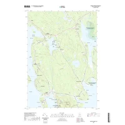 2021 Map of Winter Harbor, 2021 Print