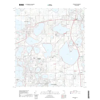 2018 Map of Winter Haven, 2018 Print