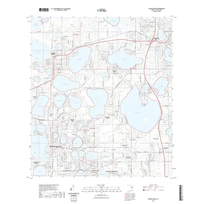 2021 Map of Winter Haven, 2021 Print