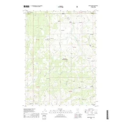 2018 Map of Winter Ridge, 2018 Print