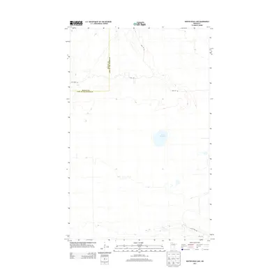 2013 Map of Winter Road Lake, 2013 Print