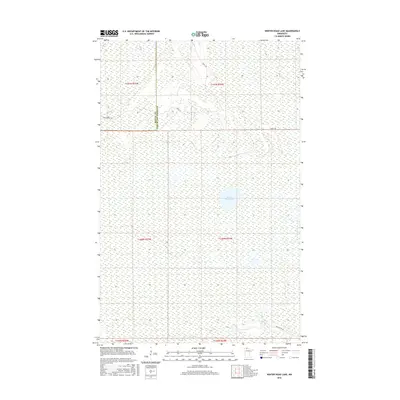 2016 Map of Winter Road Lake, 2016 Print