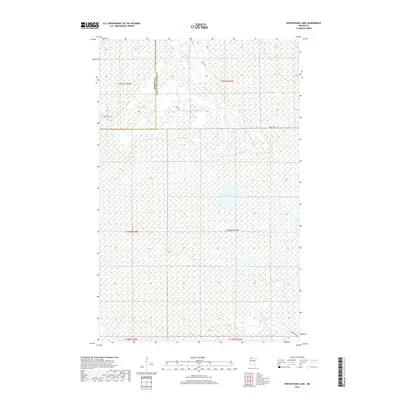 2019 Map of Winter Road Lake, 2019 Print