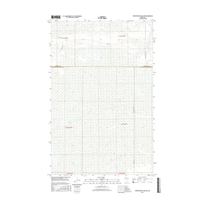2016 Map of Winter Road Lake NW, 2016 Print