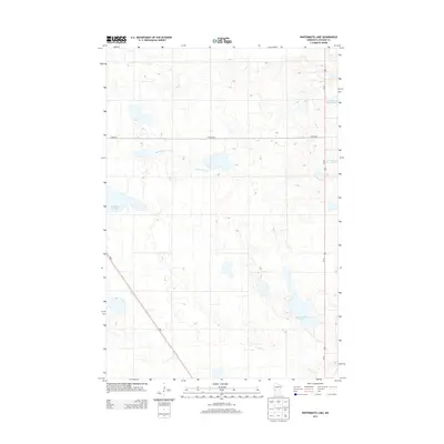2013 Map of Wintermute Lake, 2013 Print