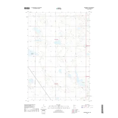 2019 Map of Wintermute Lake, 2019 Print