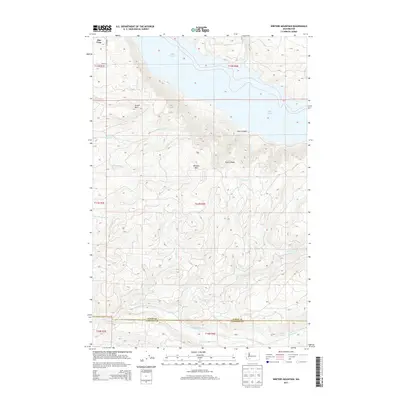 2013 Map of Winters Mountain, 2013 Print