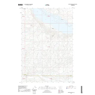 2020 Map of Winters Mountain, 2020 Print