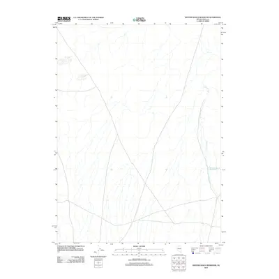 2012 Map of Winters Ranch Reservoir, 2012 Print
