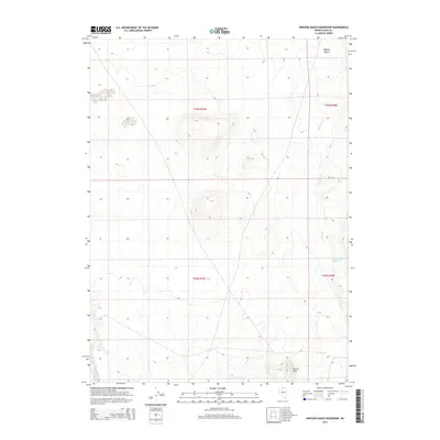 2014 Map of Winters Ranch Reservoir, 2014 Print