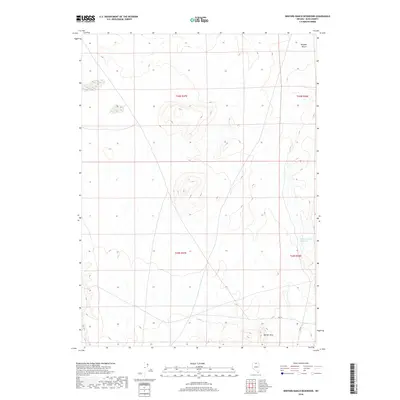 2018 Map of Winters Ranch Reservoir, 2018 Print
