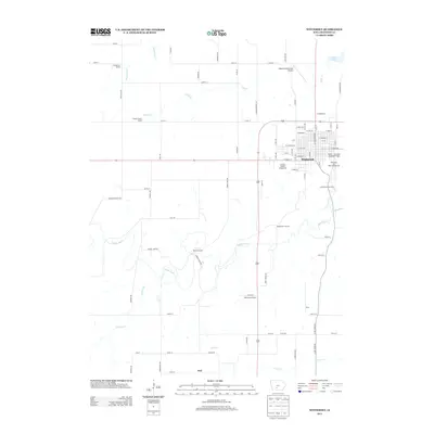 2013 Map of Winterset, 2013 Print
