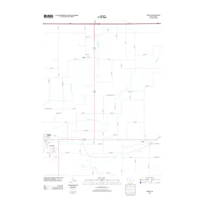 2013 Map of Wiota, 2013 Print