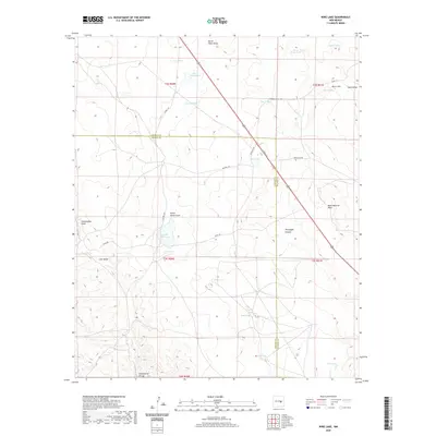 2020 Map of Wire Lake, 2020 Print