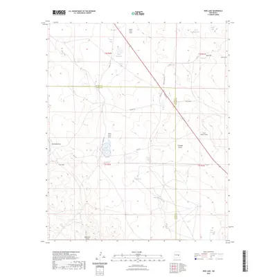 2023 Map of Wire Lake, 2023 Print