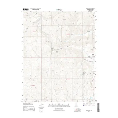 2017 Map of Wirt Canyon, 2017 Print