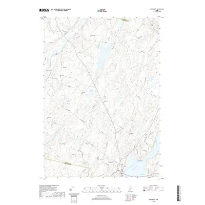 2018 Map of Wiscasset, 2018 Print