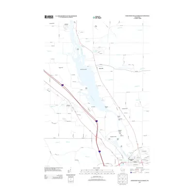 2013 Map of Wisconsin Dells North, 2013 Print