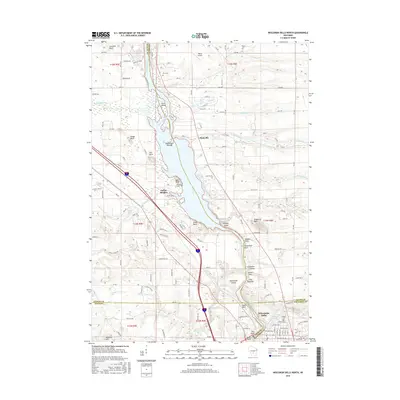 2016 Map of Wisconsin Dells North, 2016 Print