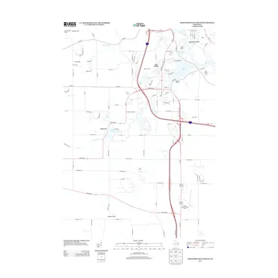 2013 Map of Wisconsin Dells South, 2013 Print