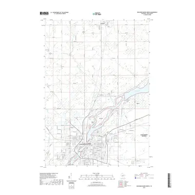 2018 Map of Wisconsin Rapids North, 2018 Print