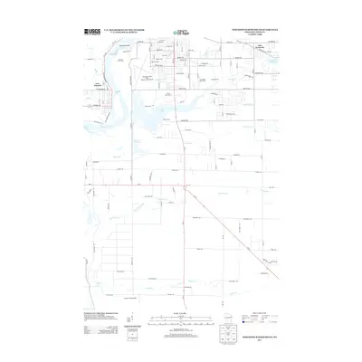2013 Map of Wisconsin Rapids South, 2013 Print