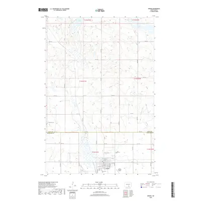 2018 Map of Wishek, 2018 Print