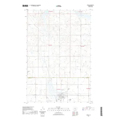 2020 Map of Wishek, 2020 Print