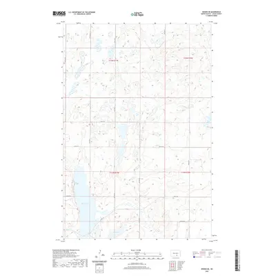 2020 Map of Wishek NE, 2020 Print