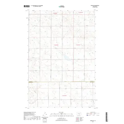 2017 Map of Wishek SW, 2017 Print