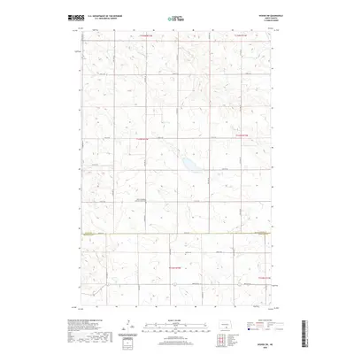 2020 Map of Wishek SW, 2020 Print