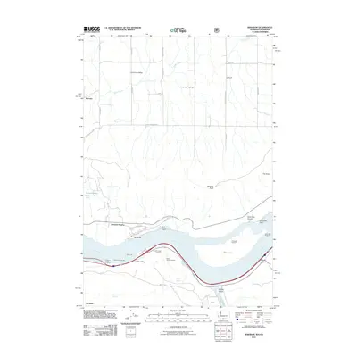 2011 Map of Wishram, 2011 Print