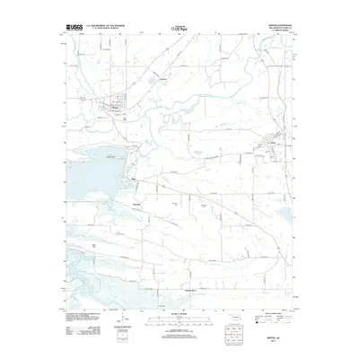 2012 Map of Wister, 2012 Print