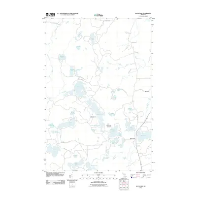 2011 Map of Witch Lake, 2011 Print