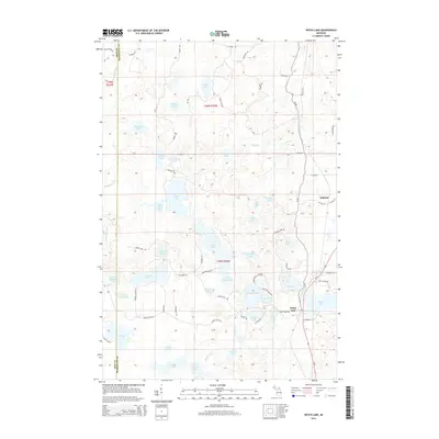 2014 Map of Witch Lake, 2014 Print